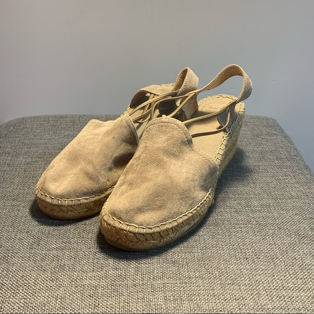 Toni Pons Origens Size 35 Tan Suede Made in Spain
